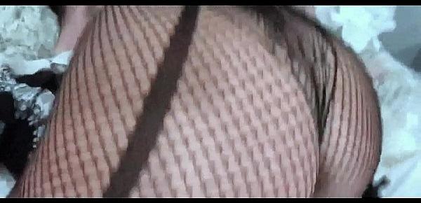  Horny MILF Heather in sexy fishnet enjoying Connors massive dick
